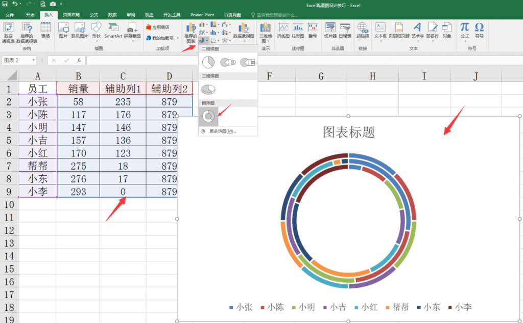 Excel跑道图设计技巧，另类图表大气显示，图形图表高大上